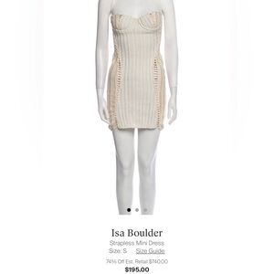 NWT Isa Boulder White Woven Dress sz Small